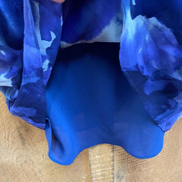 Rebecca Taylor Tank Top Blouse Size 2 100% Silk Sheer Layered Ruffle Strappy - Picture 3 of 10